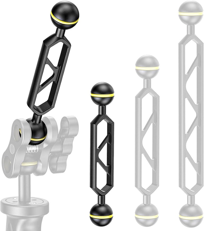 Seafrogs Double Ball Arm 5.0" Essential Underwater Photography Gear Lighting System Aluminum Alloy Diving Equipment Accessory Lightweight Arms AM-16 - Image 3